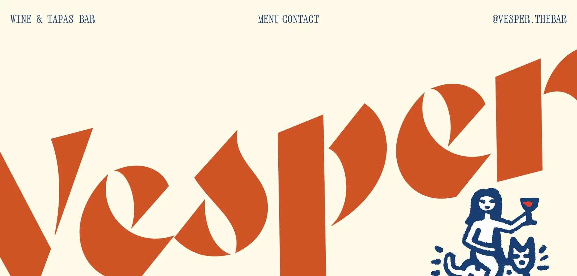Vesper The Bar website project by MUST