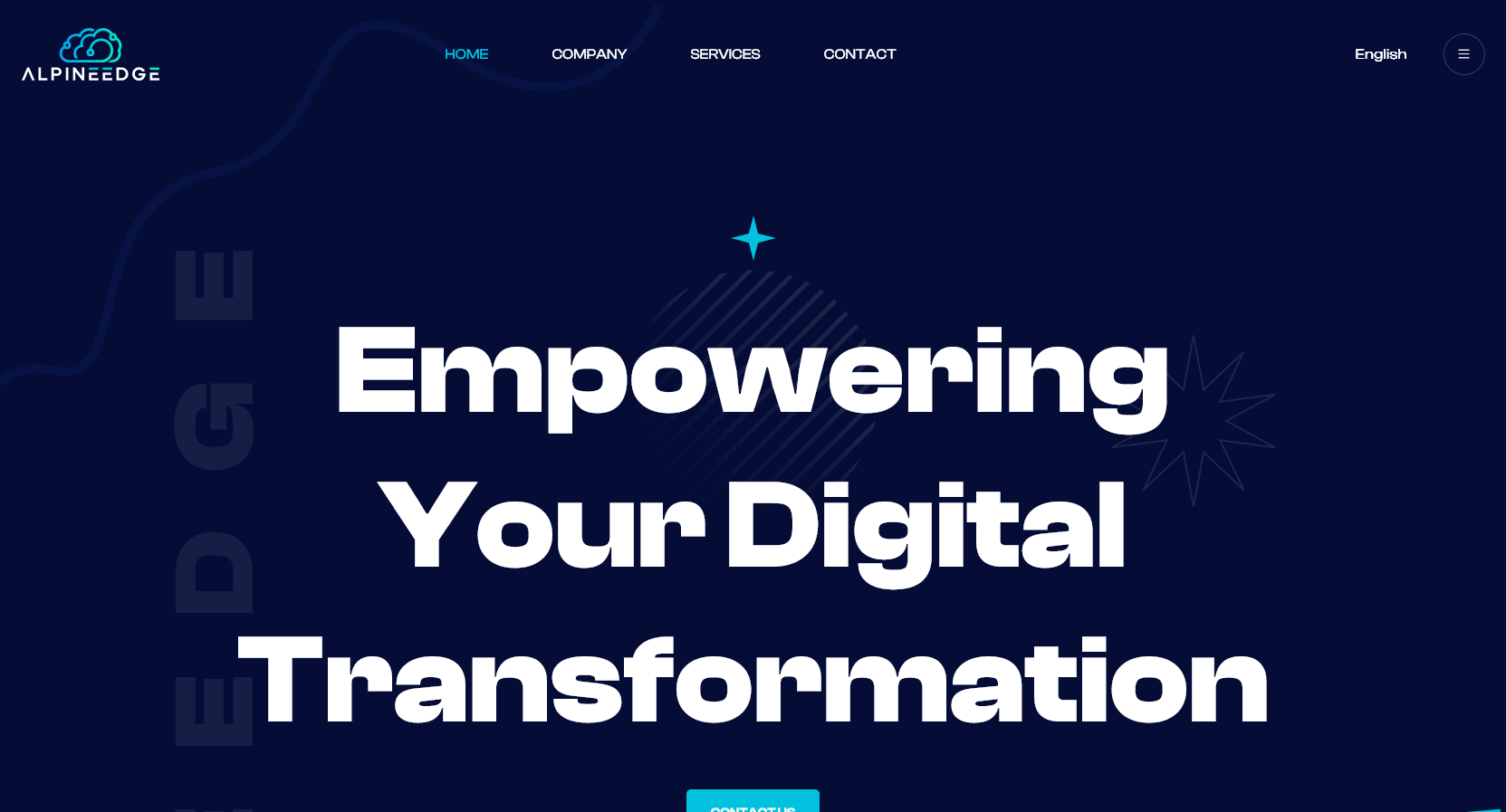 Alpine Edge website project by MUST